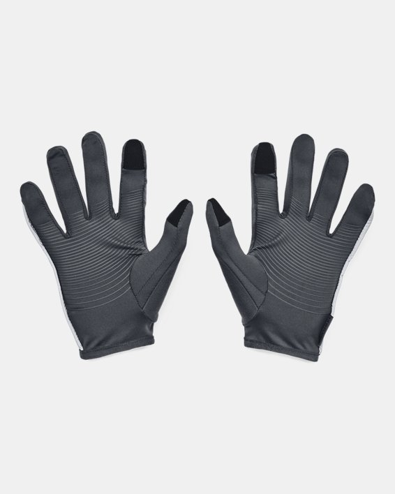Men's UA Storm Run Liner Gloves, Gray, pdpMainDesktop image number 1
